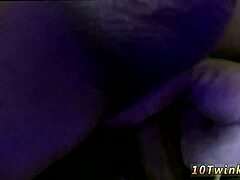 Naked boys start fucking a sex toy while young twinks get tied up for oral pov