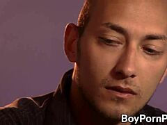 handsome dude sucks twink's big dick then takes ass pounding