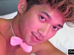 wanna see twink rabbit toy swallow jock cum?