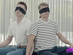 Mafia henchman examines new twink arrivals