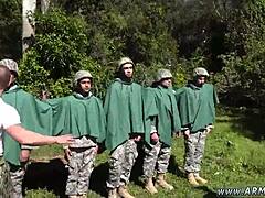 Trannies took the recruits on their first outdoor military adventure with blowjobs and fucking scenes