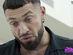 Mafia henchman examines new twink arrivals