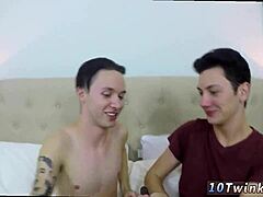 Gay nudist twinks bareback on beach self-shot pov