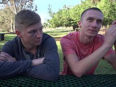 After Barfight Straight Str8 Bareback First Time Frenzy!